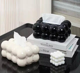 Bubble Shape Tissue Box Holder | Non-Slip Plastic Cover For Stylish Storage |